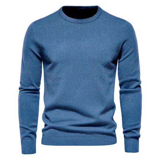 Louis - Prosty, gruby dzianinowy sweter dla mężczyzn