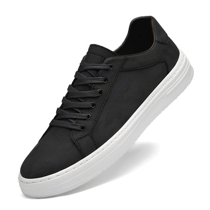 Ronan - Klasyczne sneakersy ze skóry i canvasu dla mężczyzn
