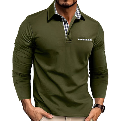 Rupert - Luzne Poloshirt z Dlugim Rekawem dla Mezczyzn