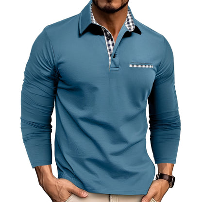 Rupert - Luzne Poloshirt z Dlugim Rekawem dla Mezczyzn