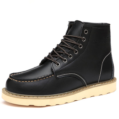 Ralf - Stylowe buty z sztucznym futrem dla mężczyzn