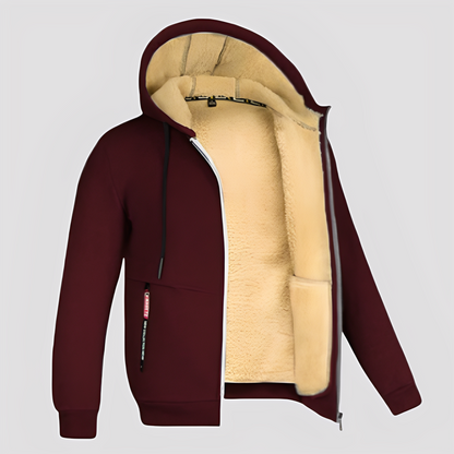 Waldo - Prosty, z podszewką z polaru hoodie dla mężczyzn