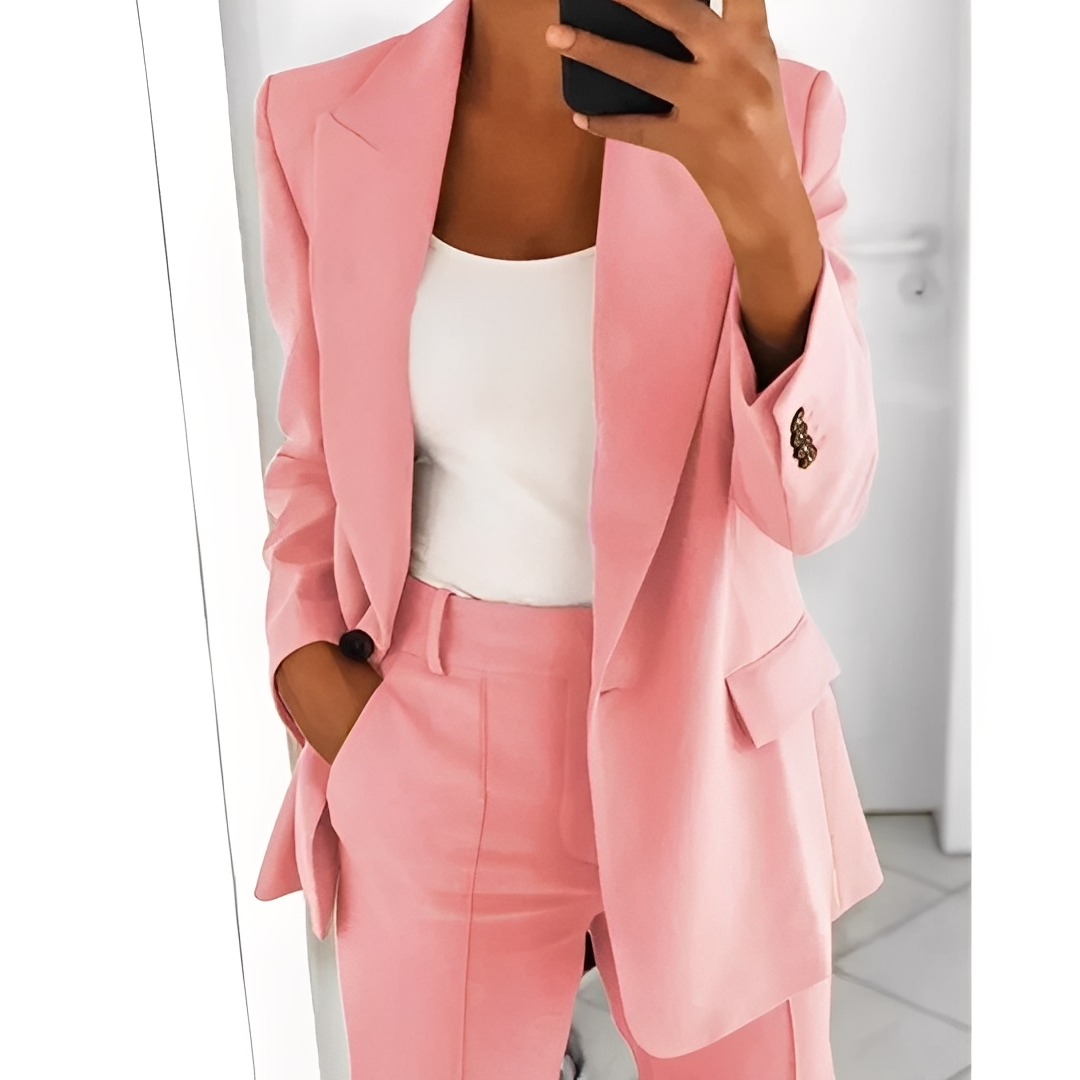 Alexes - Blazer i eleganckie spodnie dla kobiet zestaw