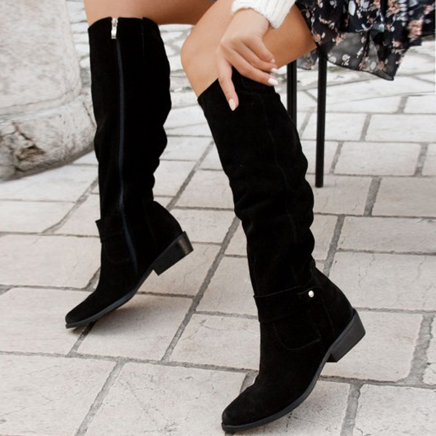 Terina - Buty casual do kolan dla kobiet