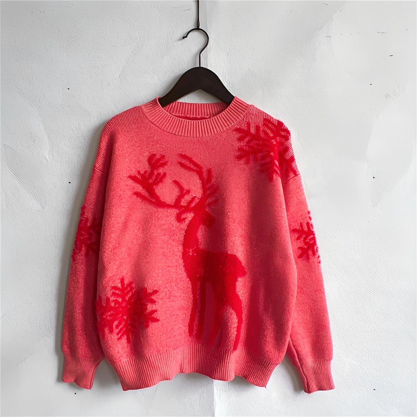 Charlotte - Stylowy sweter świąteczny z wzorem dla kobiet