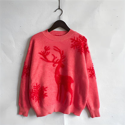 Charlotte - Stylowy sweter świąteczny z wzorem dla kobiet