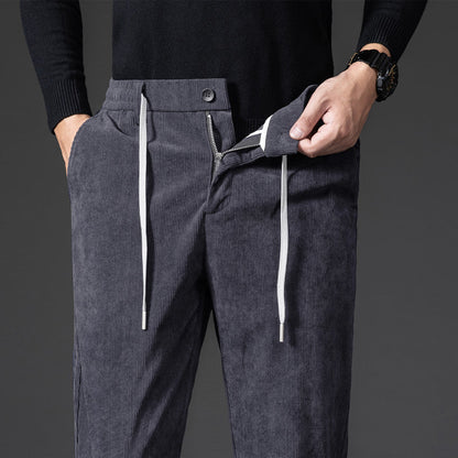 Zack - Luźne spodnie chino z sztruksu dla mężczyzn