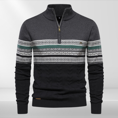 Rudy – Wysokiej Jakości Retro Sweter dla Mężczyzn