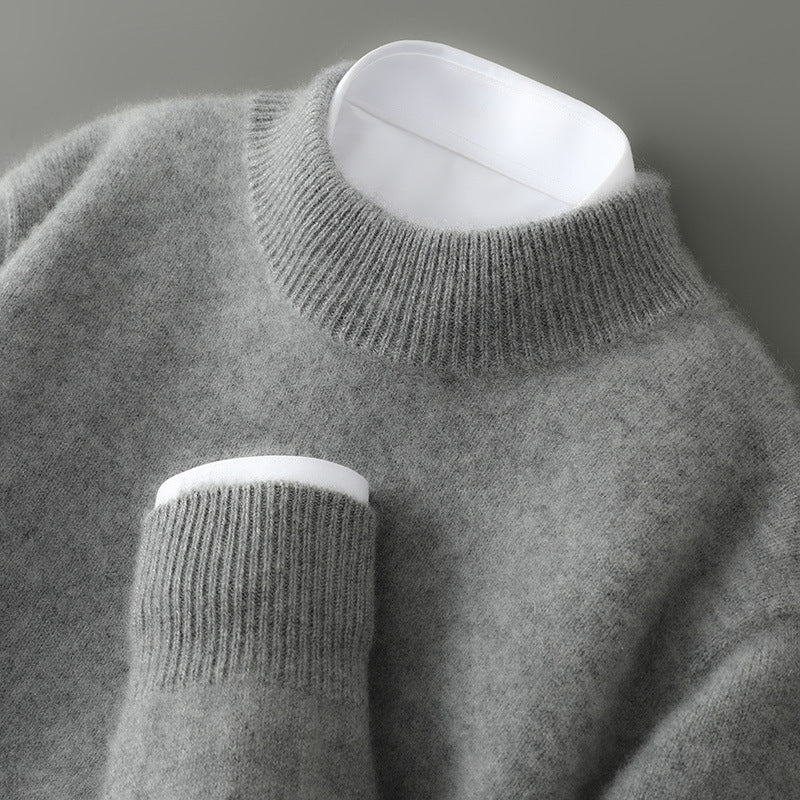 Wayne - Retro-sweter z grubego kaszmiru dla mężczyzn