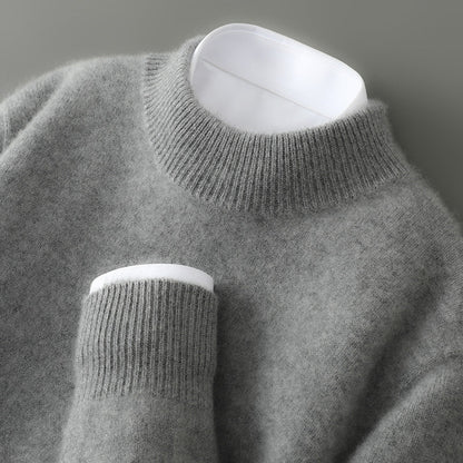 Wayne - Retro-sweter z grubego kaszmiru dla mężczyzn