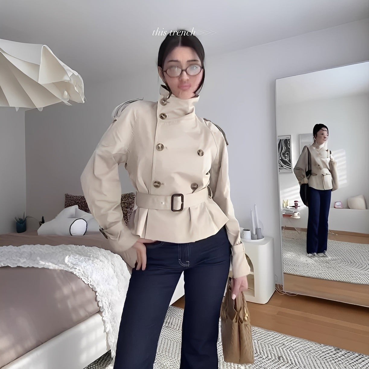 Cindy - Elegancki płaszcz damski