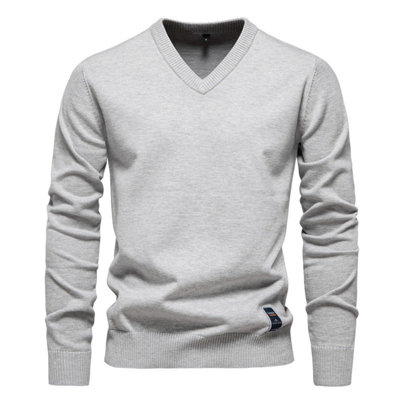 Josh - Stylowy sweter z dekoltem V dla mężczyzn
