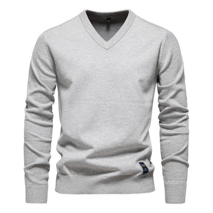 Josh - Stylowy sweter z dekoltem V dla mężczyzn