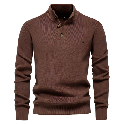Brant - Stylowy sweter z zamkiem ćwierć dla mężczyzn