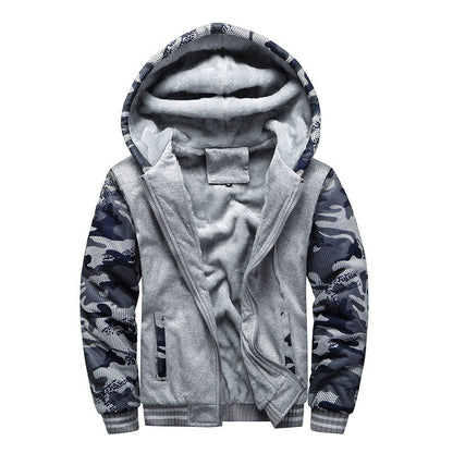 Russell - Nowoczesna aksamitna kurtka z kapturem dla mężczyzn