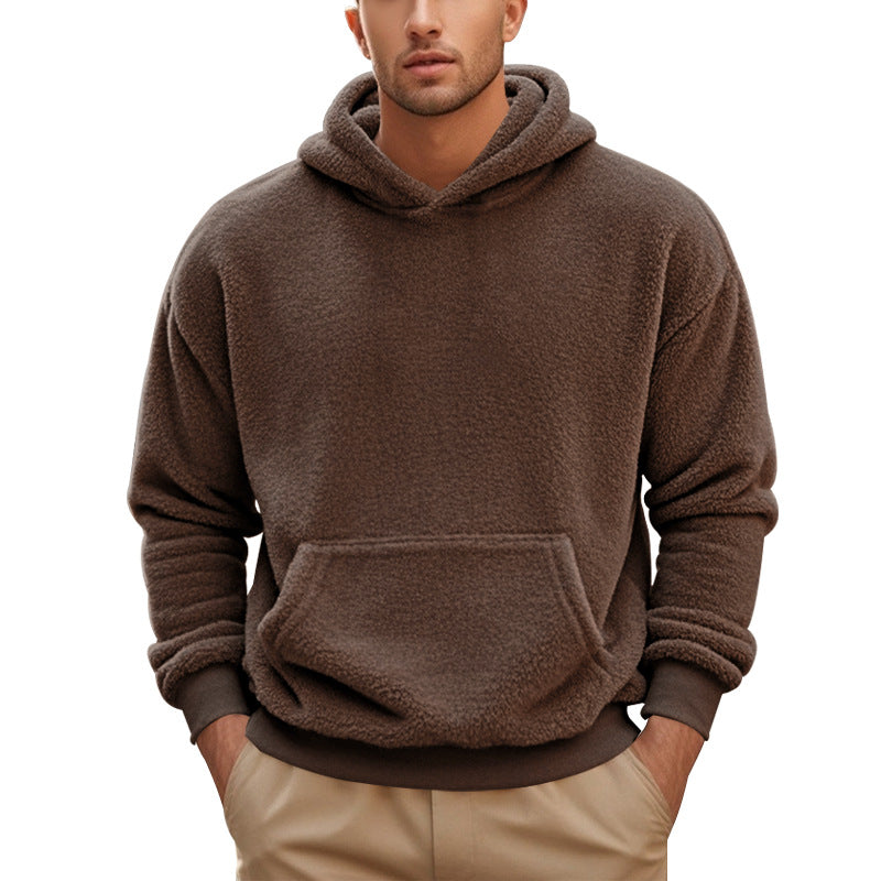 Phillip - Ciepły aksamitny hoodie dla mężczyzn
