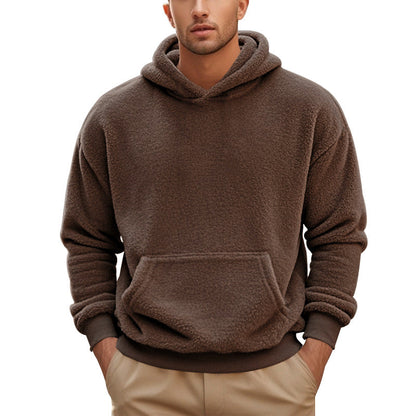 Phillip - Ciepły aksamitny hoodie dla mężczyzn