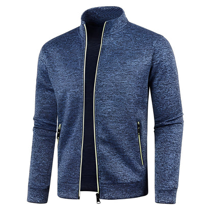 Clayton - Swobodny polarowy sweter z zamkiem dla mężczyzn