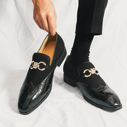 Alfie - Formalne buty ze skóry zamszowej dla mężczyzn