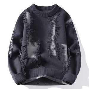 Frank - Stylowy sweter z okrągłym dekoltem dla mężczyzn