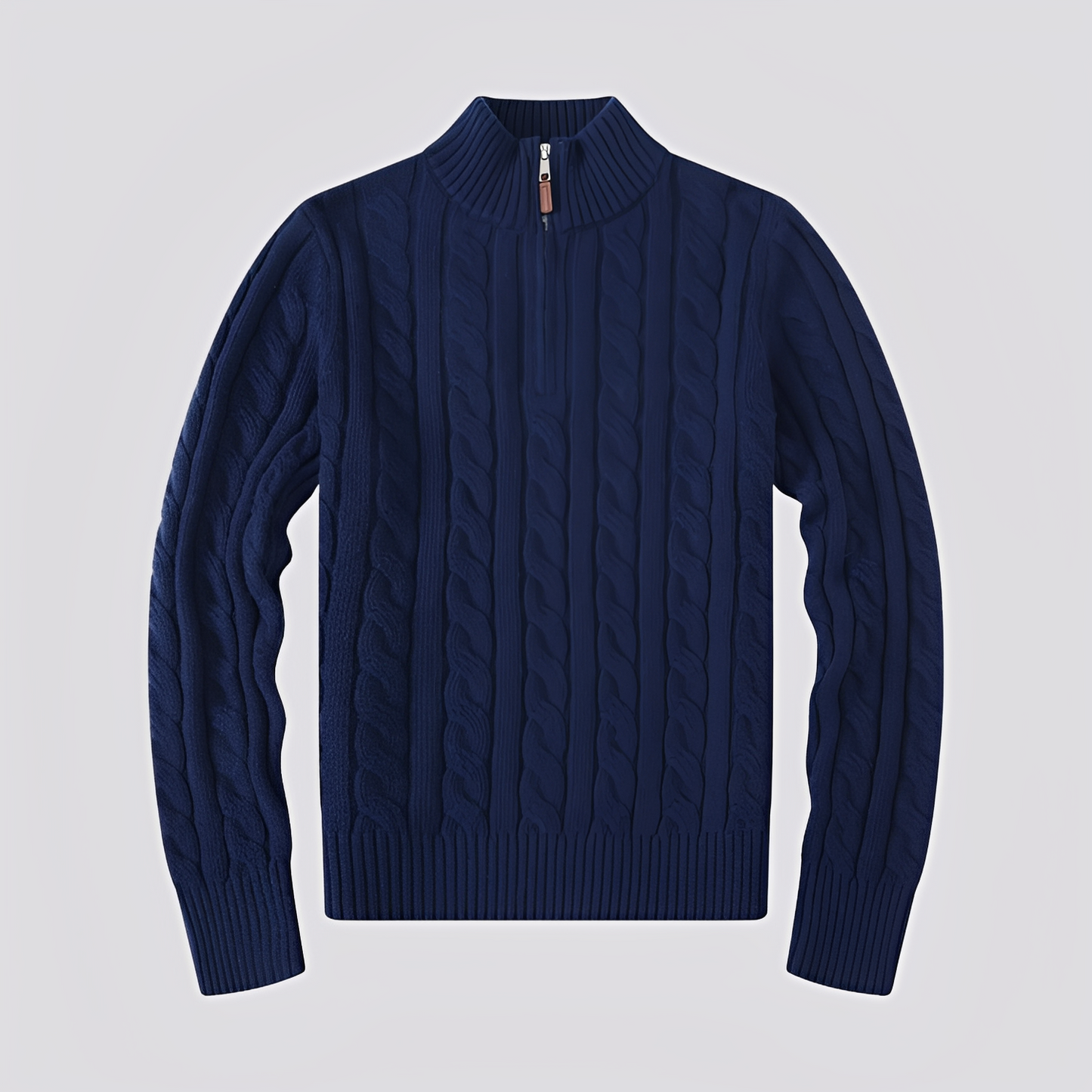 Jasper - Stylowy sweter z połowym zamkiem dla mężczyzn