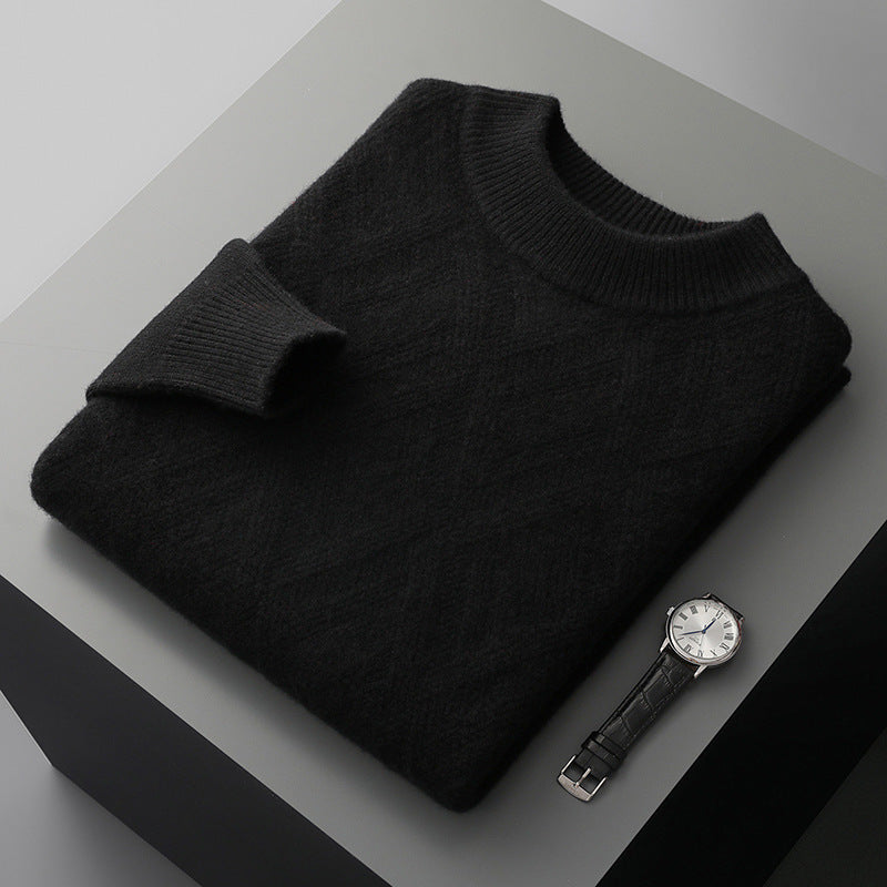 Millard - Stylowy gruby sweter wełniany dla mężczyzn