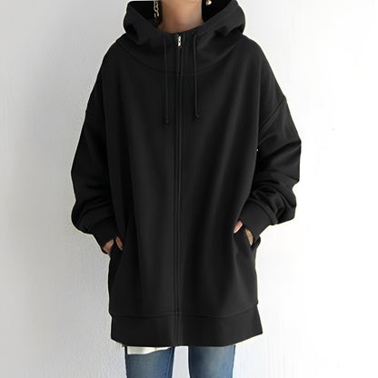 Eleanor - Stylowy oversize-hoodie z aksamitu dla kobiet