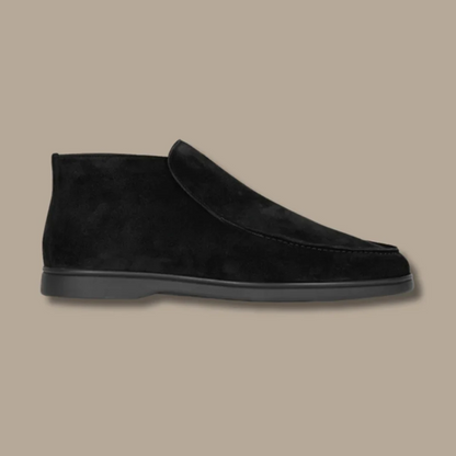 Męskie zamszowe mokasyny na jesień do noszenia bez sznurowadeł, eleganckie buty casualowe