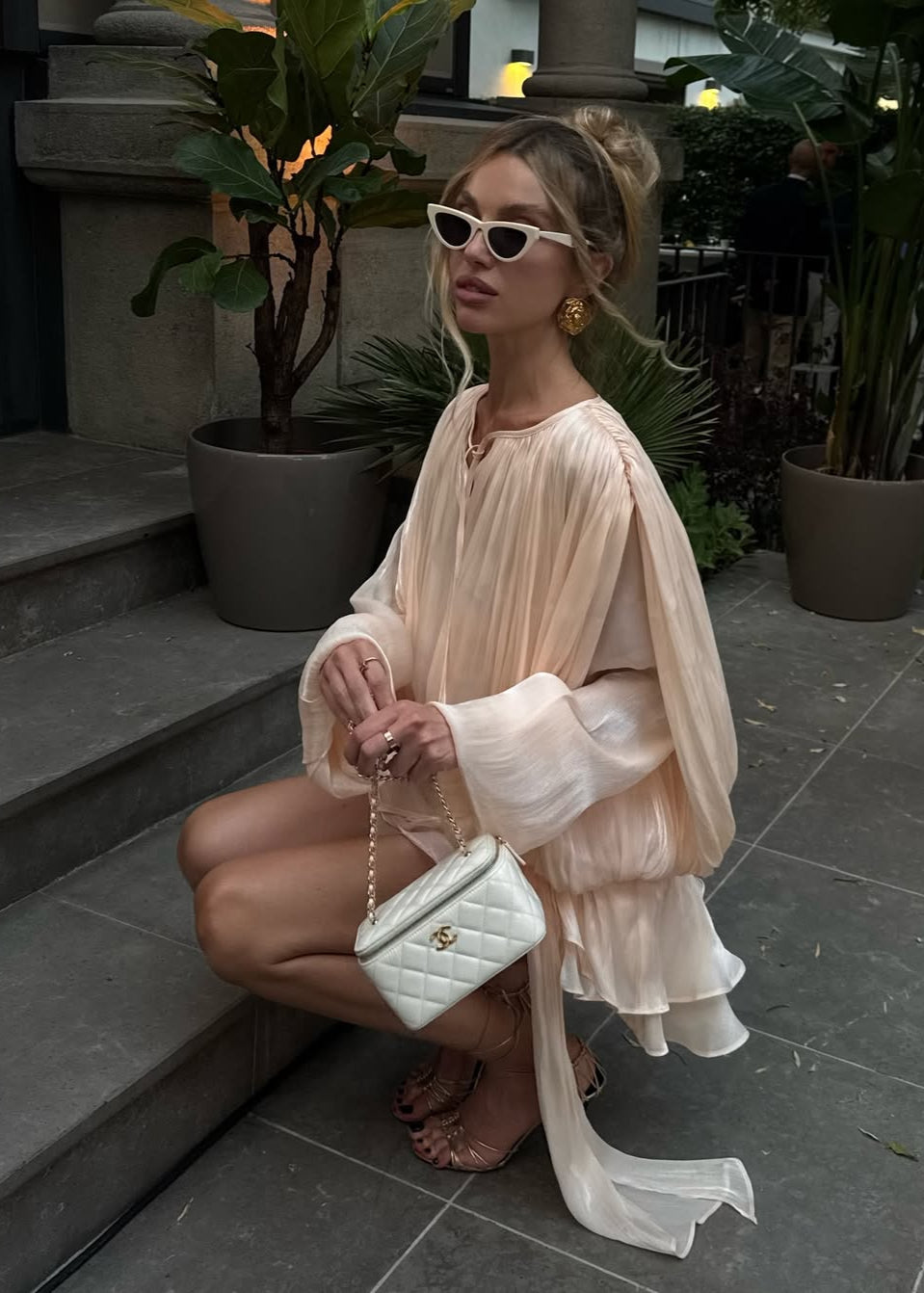 Sukienka Champagne Satin Estelle