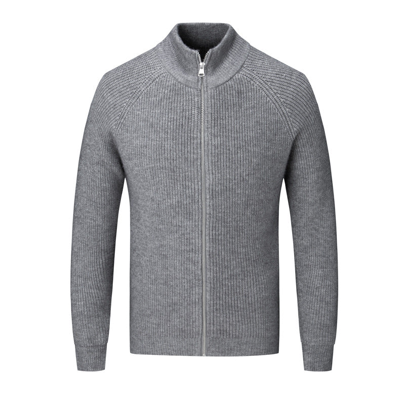 Bryan - Stylowy sweter z zamkiem dla mężczyzn