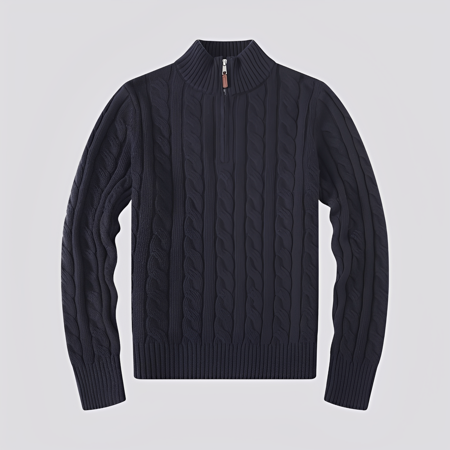 Jasper - Stylowy sweter z połowym zamkiem dla mężczyzn