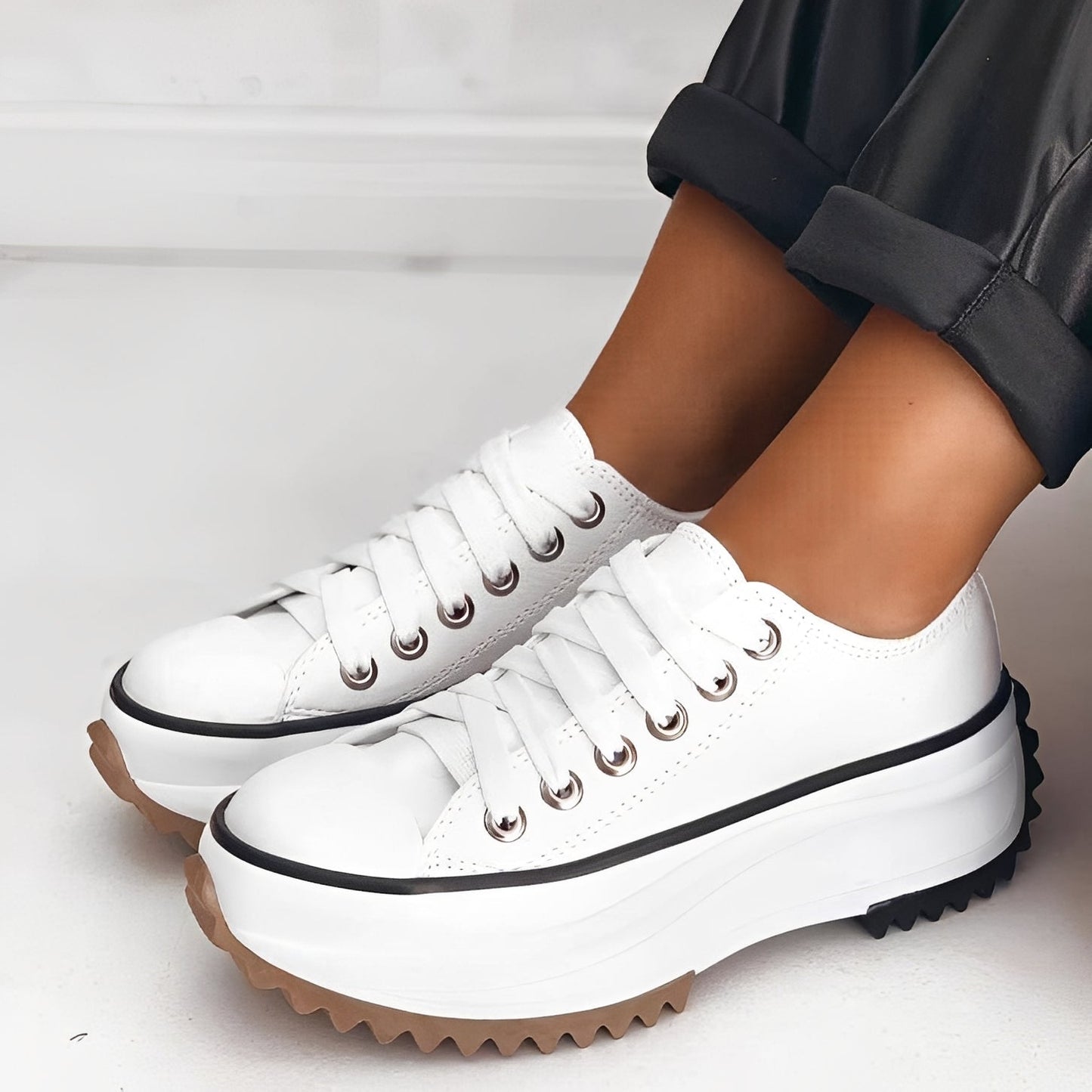 Caitlyn - Stylowe buty z grubą podeszwą dla kobiet