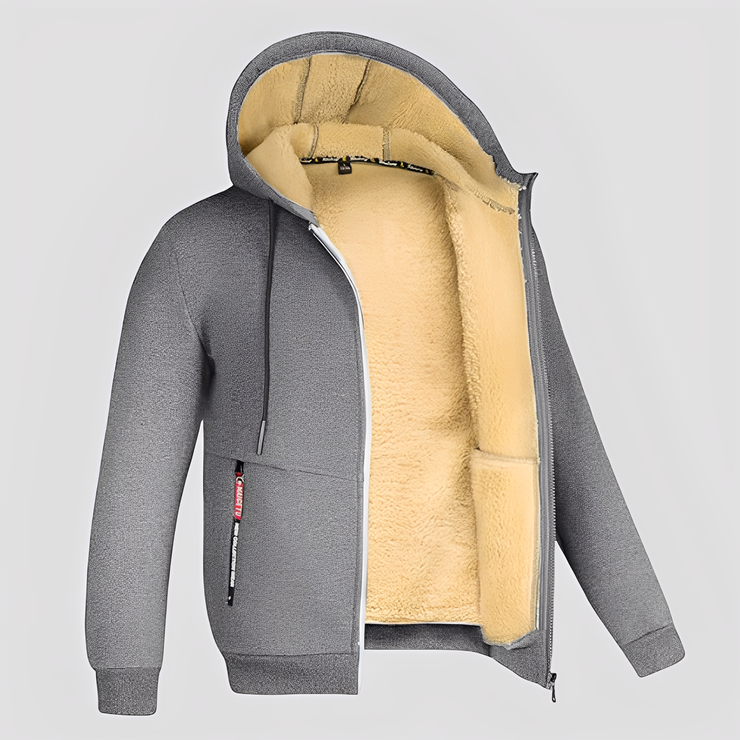 Waldo - Prosty, z podszewką z polaru hoodie dla mężczyzn