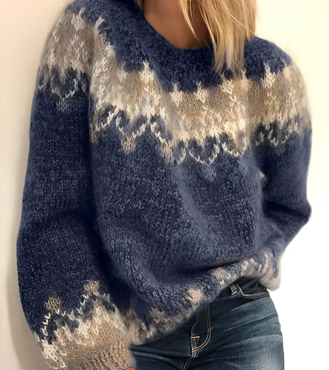 Jodie - Stylowy, luźno dziany sweter dla kobiet