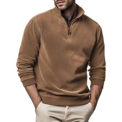Dunstan - Stylowy sweter z pranego polaru dla mężczyzn