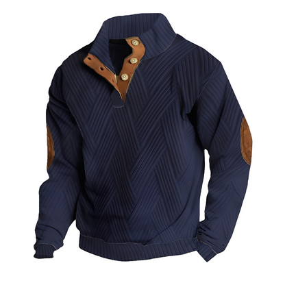 Austin - Retro-sweter z eleganckim nadrukiem dla mężczyzn