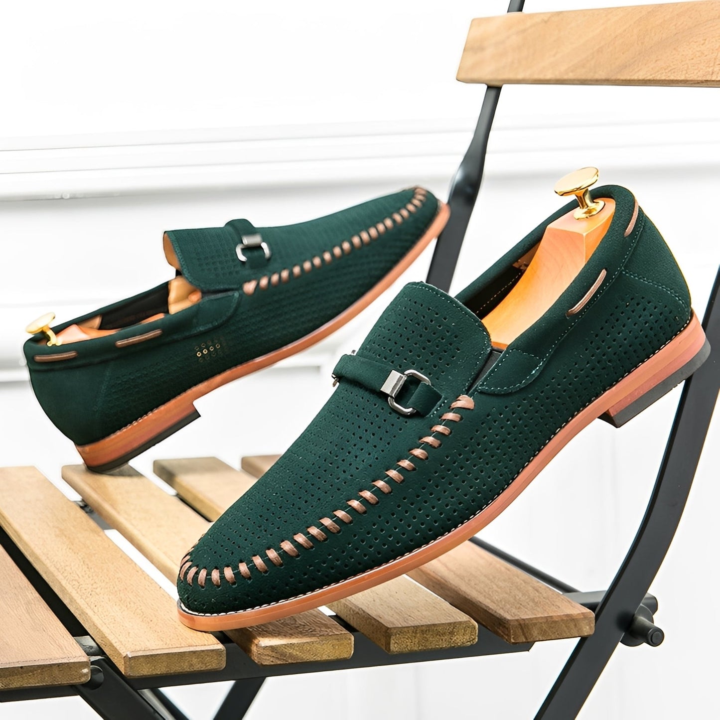 Wesley - Eleganckie loafer z zamszu dla mężczyzn