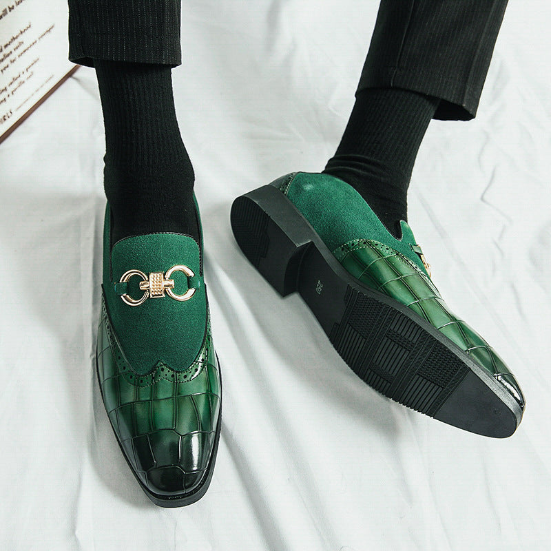 Alfie - Formalne buty ze skóry zamszowej dla mężczyzn