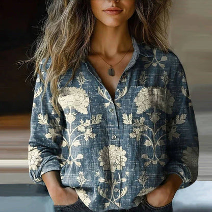 Bluzka z rozkloszowanymi rękawami w stylu boho, inspirowana stylem vintage