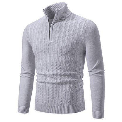 Derryl - Stylowy sweter z wzorem warkoczowym dla mężczyzn