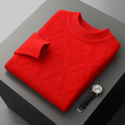 Millard - Stylowy gruby sweter wełniany dla mężczyzn