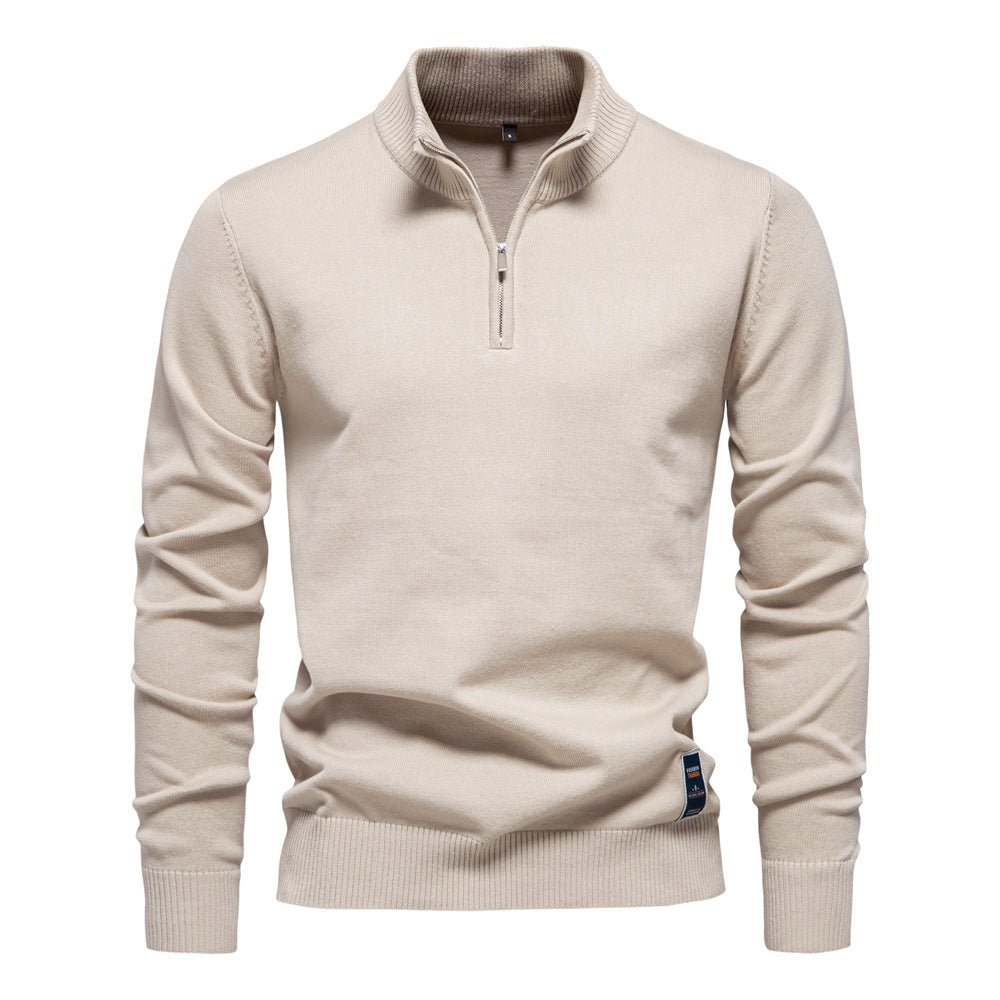 Caelum - Caual Slim-Fit-Sweter dla mężczyzn