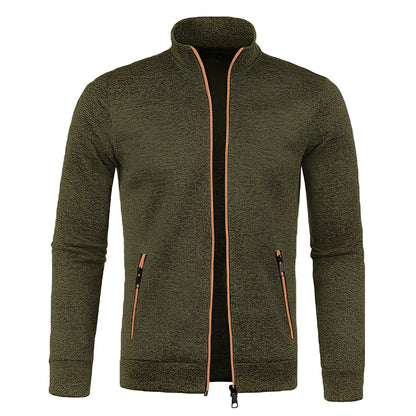 Clayton - Swobodny polarowy sweter z zamkiem dla mężczyzn