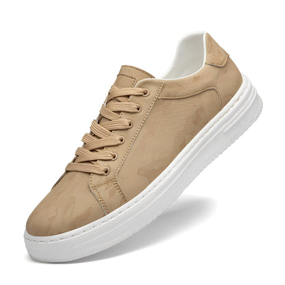Ronan - Klasyczne sneakersy ze skóry i canvasu dla mężczyzn