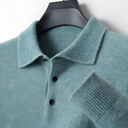 Soren - Nowoczesny polo sweter dla mężczyzn