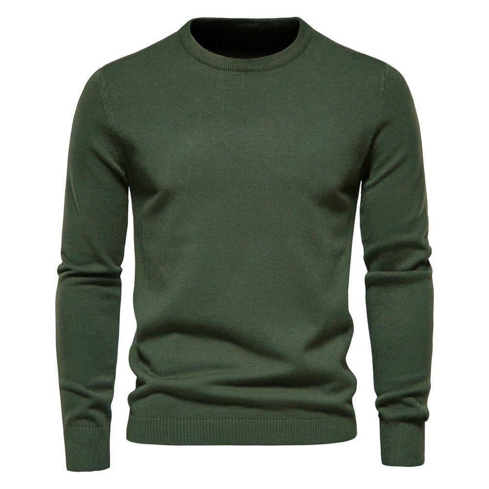 Louis - Prosty, gruby dzianinowy sweter dla mężczyzn