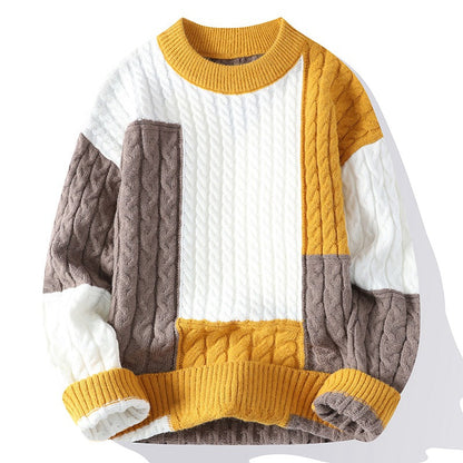 Greg - Stylowy sweter z okrągłym dekoltem dla mężczyzn