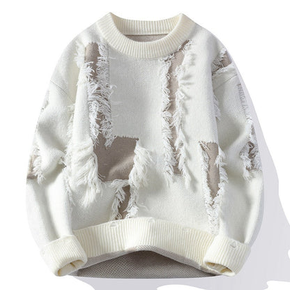 Frank - Stylowy sweter z okrągłym dekoltem dla mężczyzn