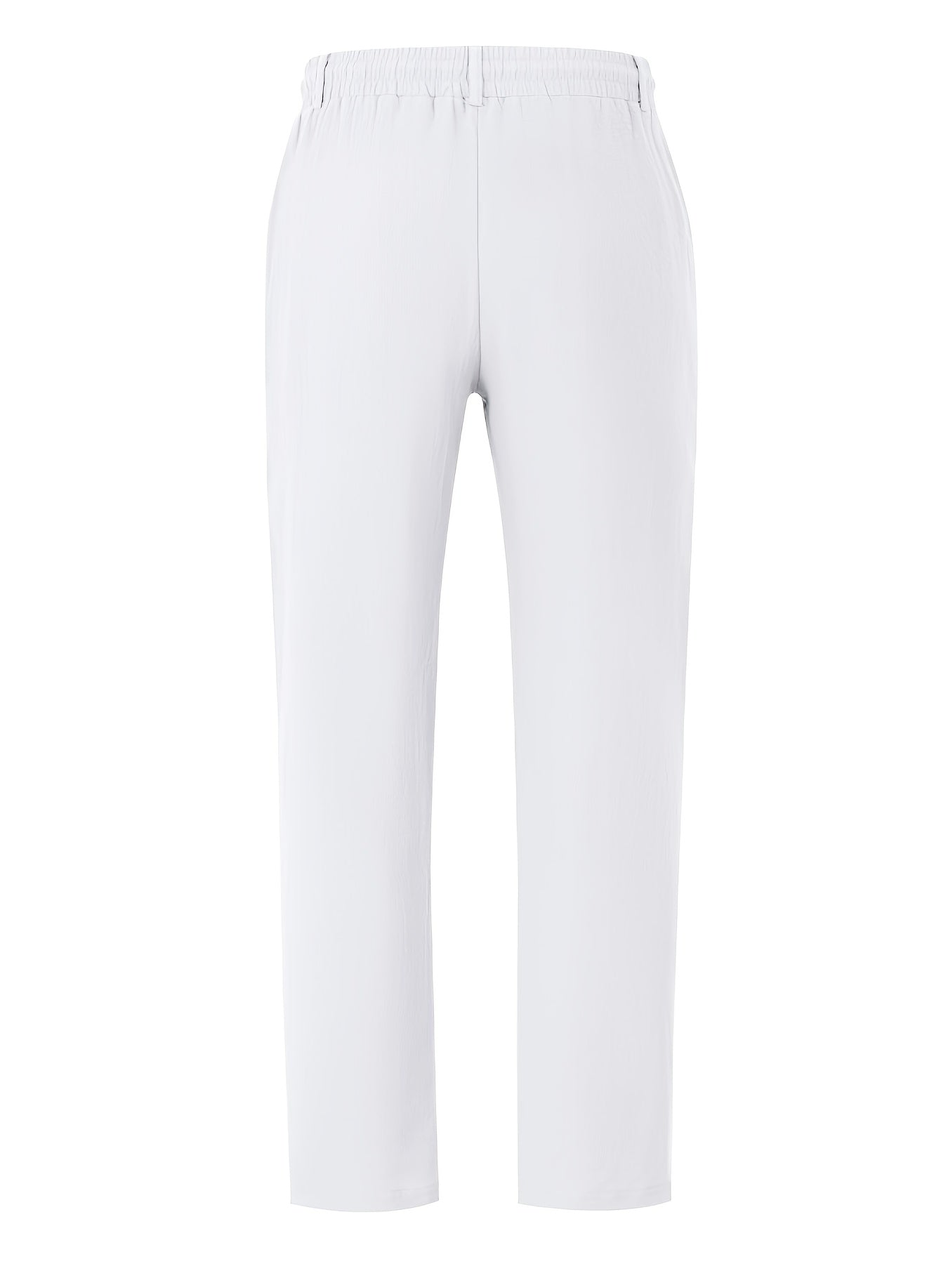 Męskie lniane spodnie relaxed fit w stylizacji casualowej