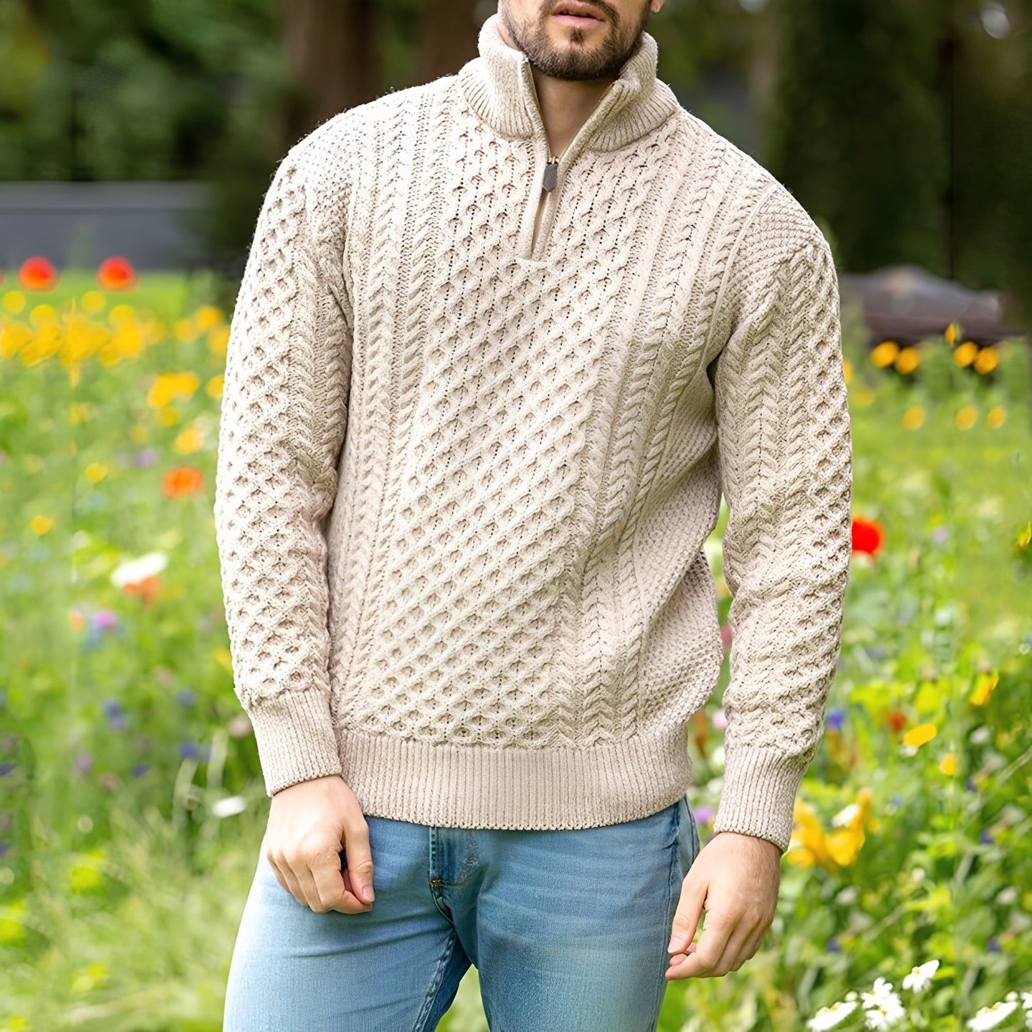 Henry - Stylowy, luźny sweter dla mężczyzn